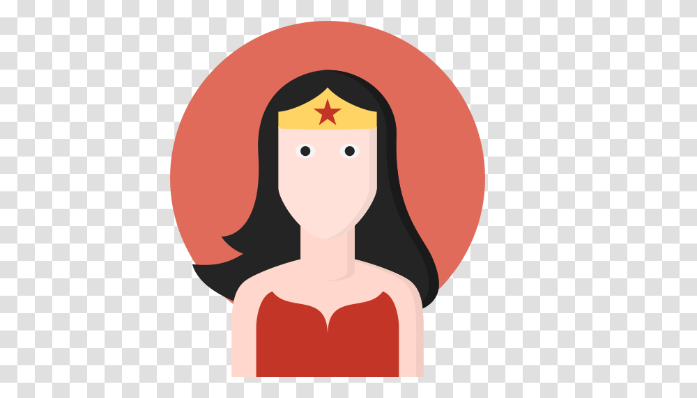 Wonder Women Icon With And Vector Format For Free Unlimited, Head, Face, Snowman Transparent Png