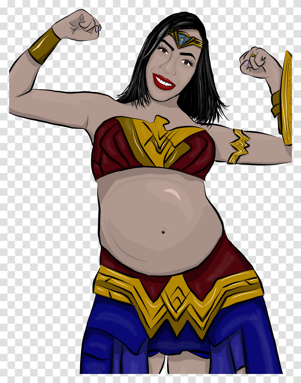 Wonder Wonderwoman Maravilha Hero Heros Pregnant Pregnant Wonder Woman, Costume, Person, Leisure Activities Transparent Png
