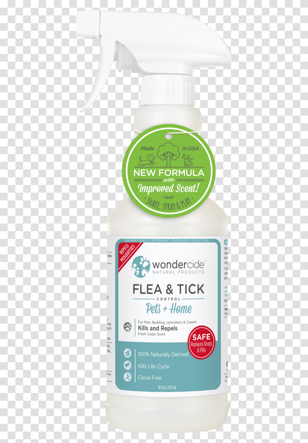 Wondercide Flea And Tick Spray, Mayonnaise, Food, Bottle, Plant Transparent Png