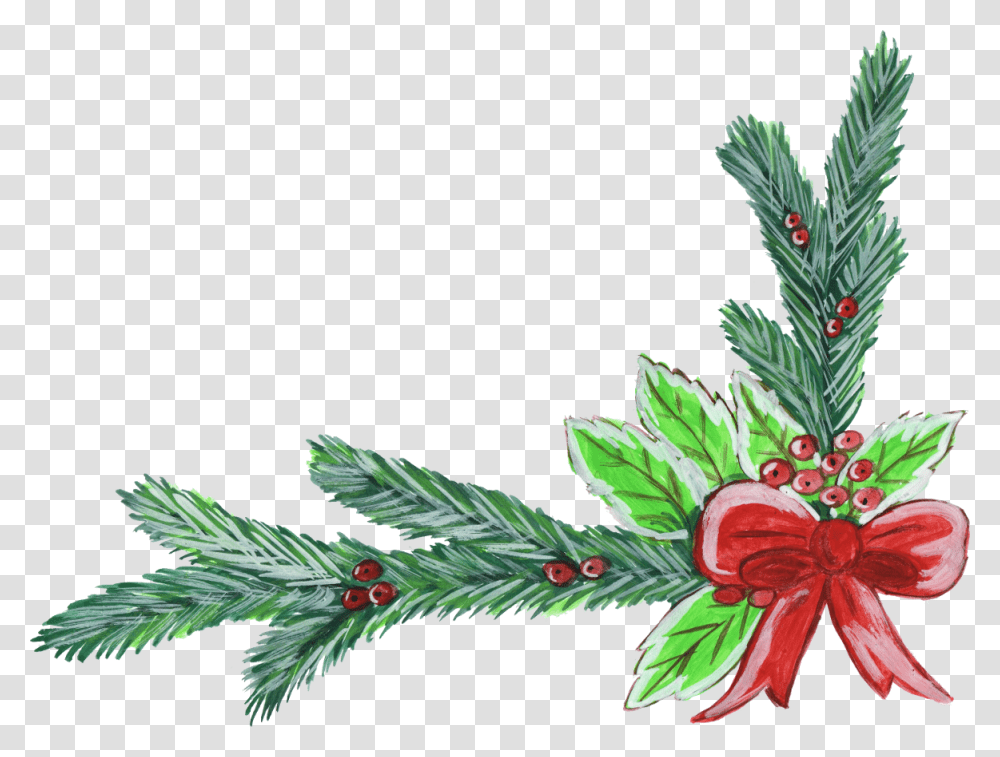 Wonderful Christmas Corner Gallery And New Year New Year Corner Design, Tree, Plant, Floral Design, Pattern Transparent Png