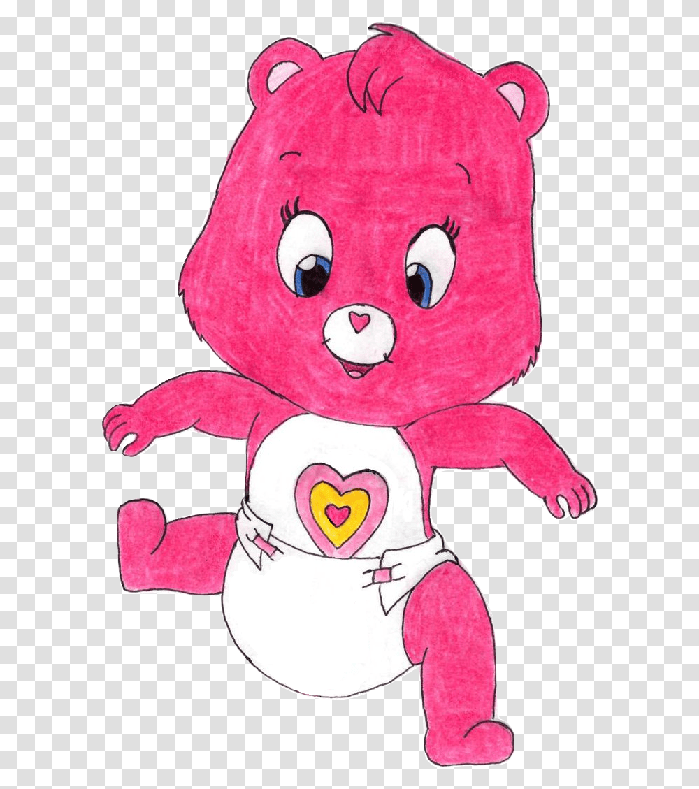 Wonderheart Bear In Diapers Care Bear In Diaper, Plush, Toy, Rattle Transparent Png