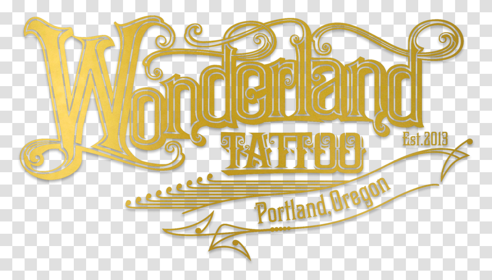 Wonderland Tattoo Wonderland Tattoo Logo, Text, Label, Alphabet, Symbol Transparent Png