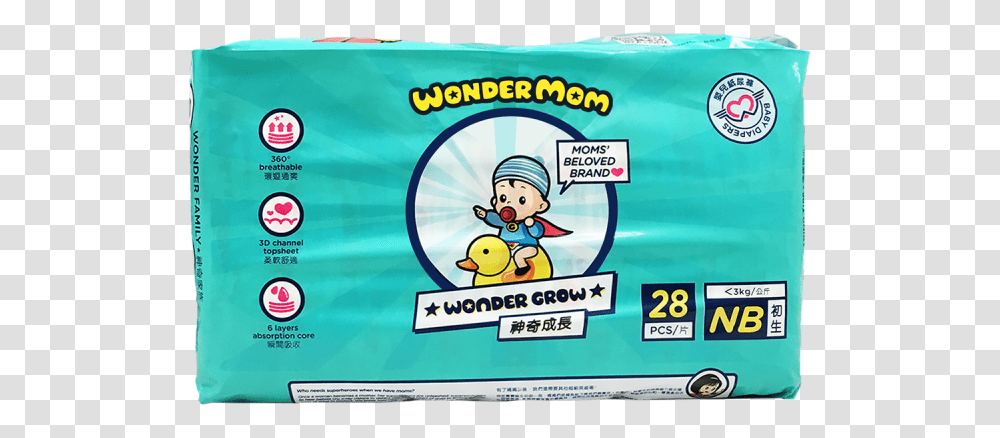 Wondermom Baby Diapers Packaging And Labeling, Billboard, Advertisement Transparent Png