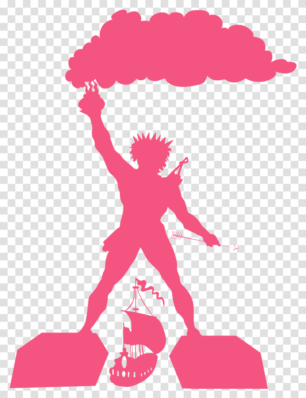 Wonders Of The Ancient World Statue, Cupid, Silhouette, Person, Human Transparent Png
