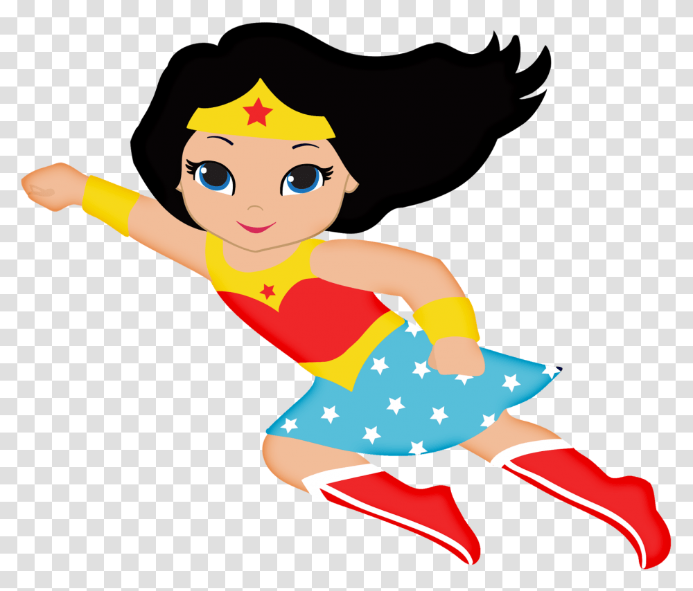 Wonderwoman Baby Clipart Wonder Woman Cartoon Kids, Person, Human, Sport, Sports Transparent Png