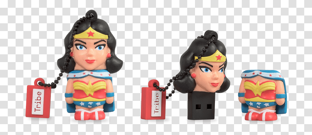 Wonderwoman Originals Usb Flash Drive Gadget Justice League Wonder Woman, Toy, Figurine, Doll, Person Transparent Png