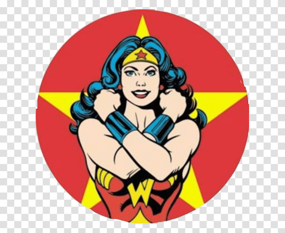 Wonderwoman Power Girlpower Freetoedit Wonder Woman Cartoon Round, Costume, Person, Human, Armor Transparent Png
