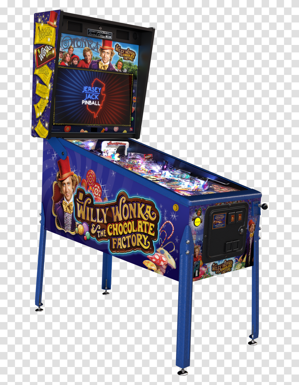 Wonka Le Cabinet Left, Arcade Game Machine, Monitor, Screen, Electronics Transparent Png