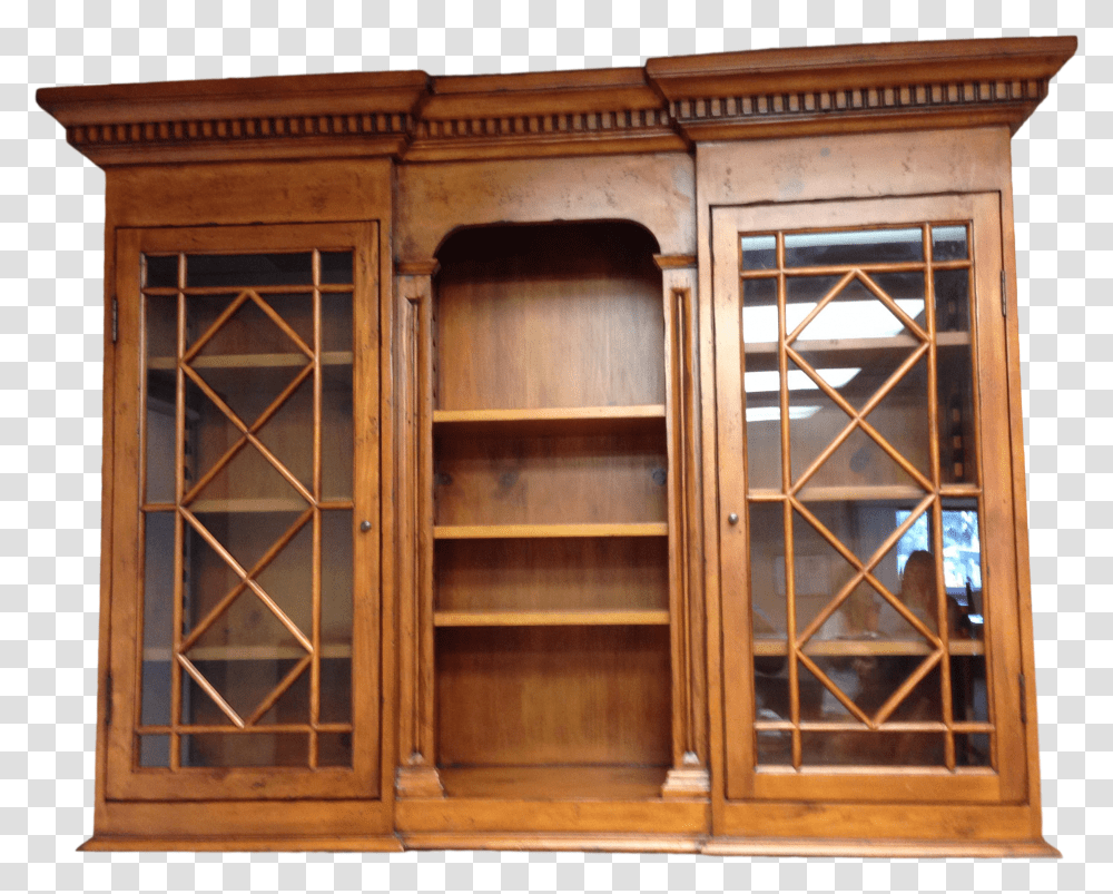 Wood And Glass Hanging Cabinet Bookcase Transparent Png