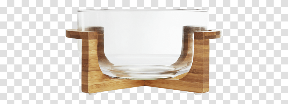 Wood And Glass Salad Dish, Bowl, Tabletop, Furniture, Mixing Bowl Transparent Png