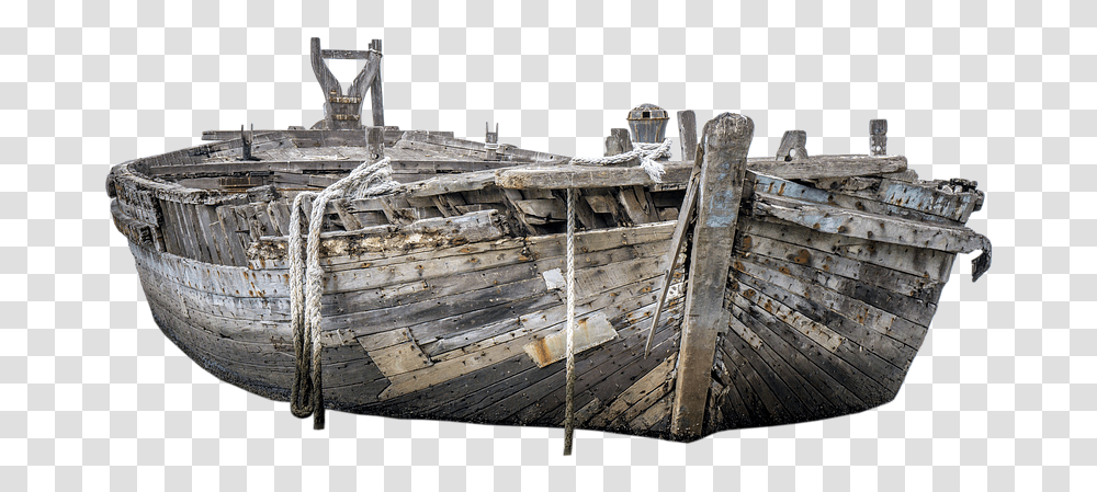 Wood Boat Image Shipwreck, Vehicle, Transportation, Bowl, Waterfront Transparent Png