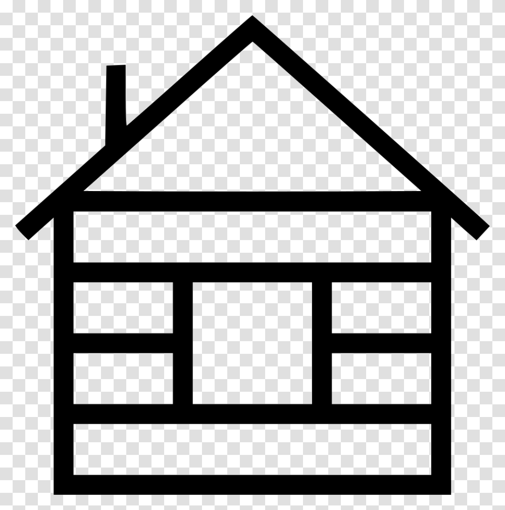 Wood Cabin Cabin Icon, Housing, Building, House, Triangle Transparent Png