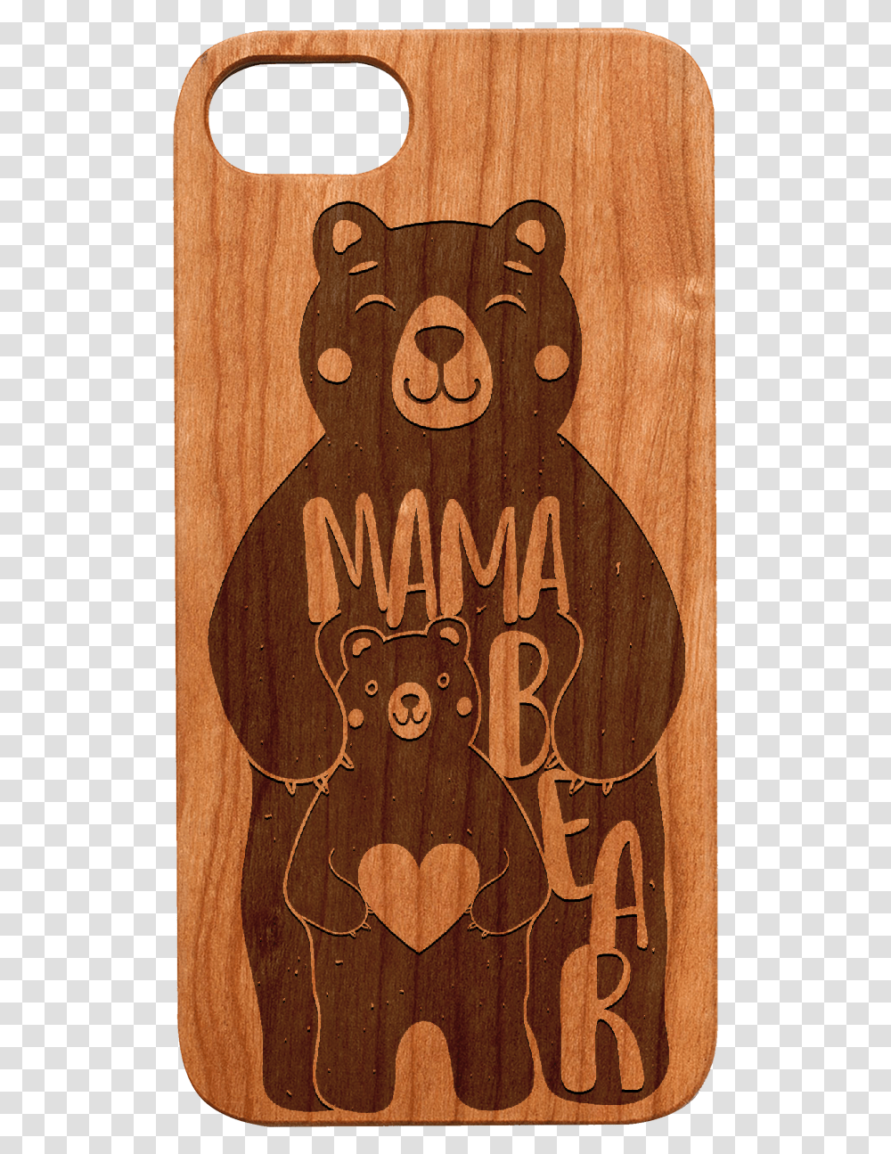 Wood Case Mama Bear, Plywood, Hardwood Transparent Png