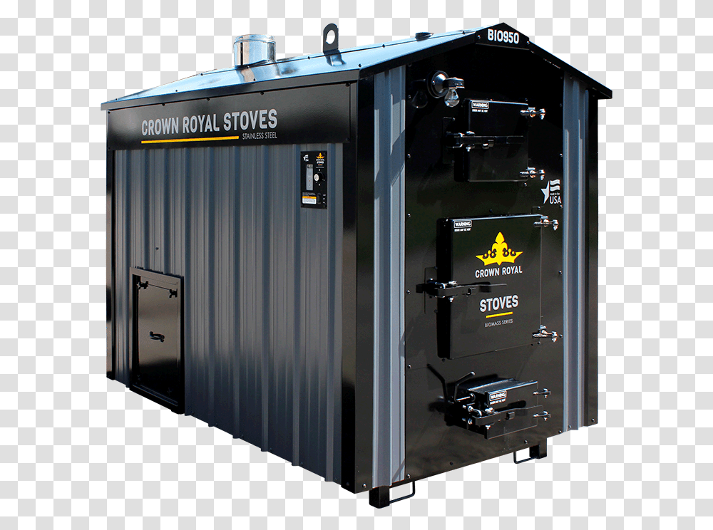 Wood Chip Biomass Boiler, Machine, Generator, Shipping Container, Safe Transparent Png