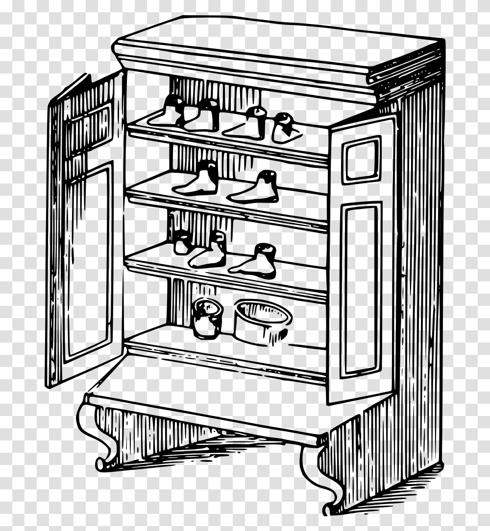 Wood Cupboard Clipart Black And White, Gray, World Of Warcraft Transparent Png