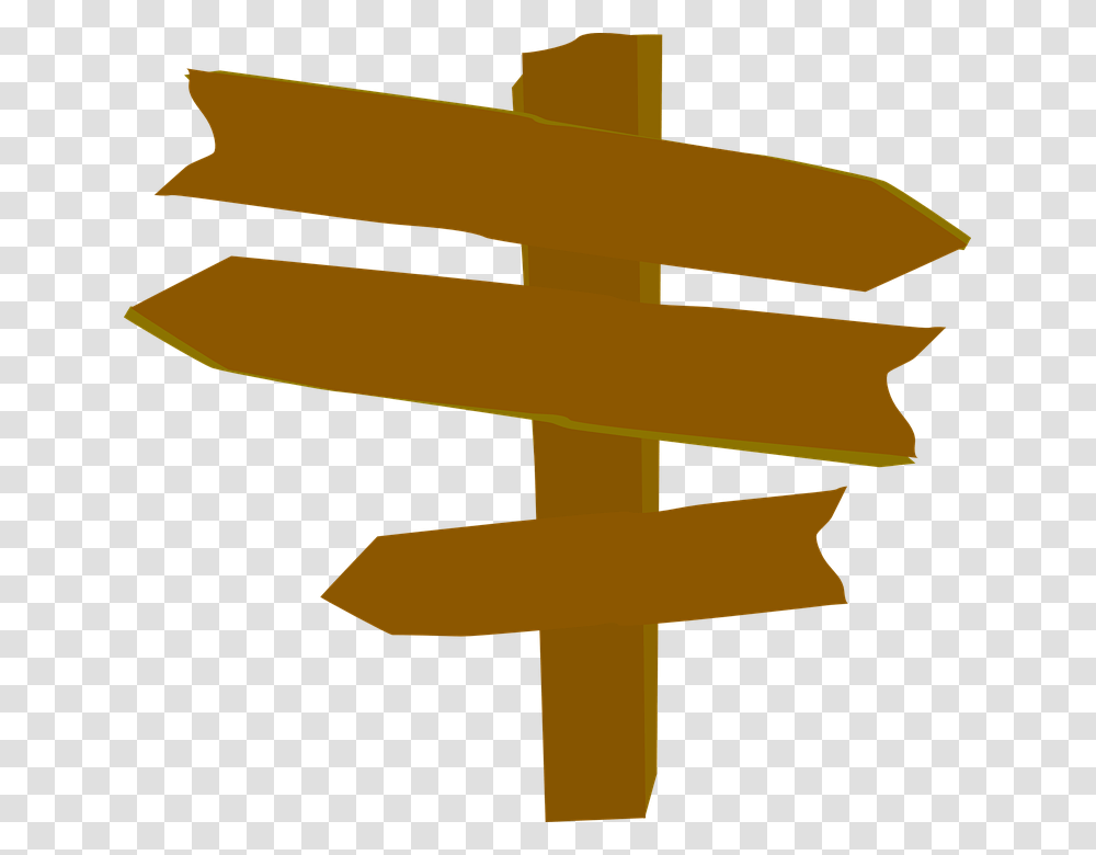 Wood Direction Sign Clipart, Cross, Silhouette, Star Symbol Transparent Png