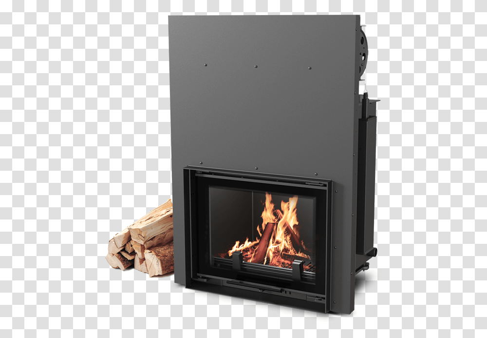 Wood Fireplace With Water Jacket, Indoors, Hearth, Long Sleeve Transparent Png