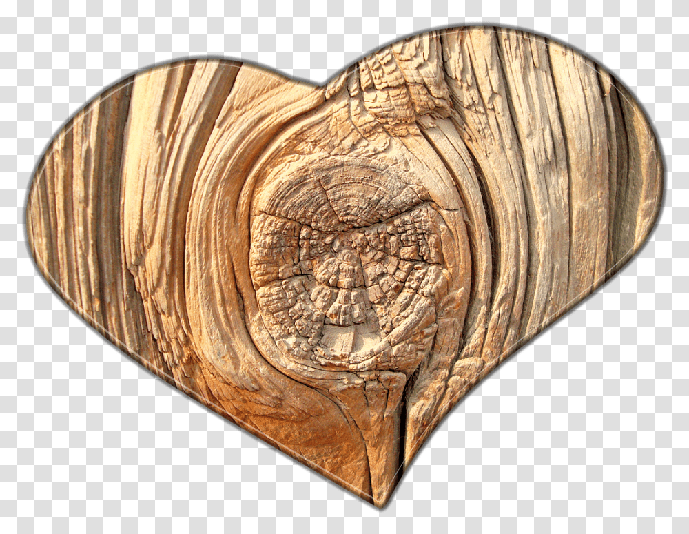 Wood Heart No Background, Coin, Money, Rock, Painting Transparent Png
