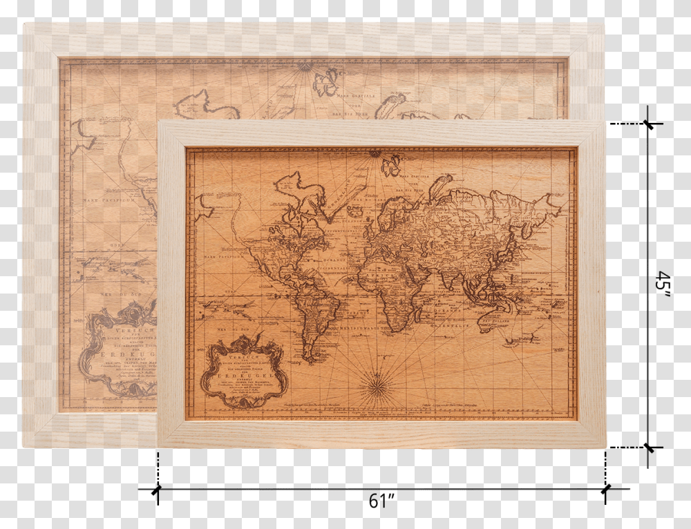 Wood Map Wall Decor Large Plywood, Diagram, Rug, Plot, Atlas Transparent Png