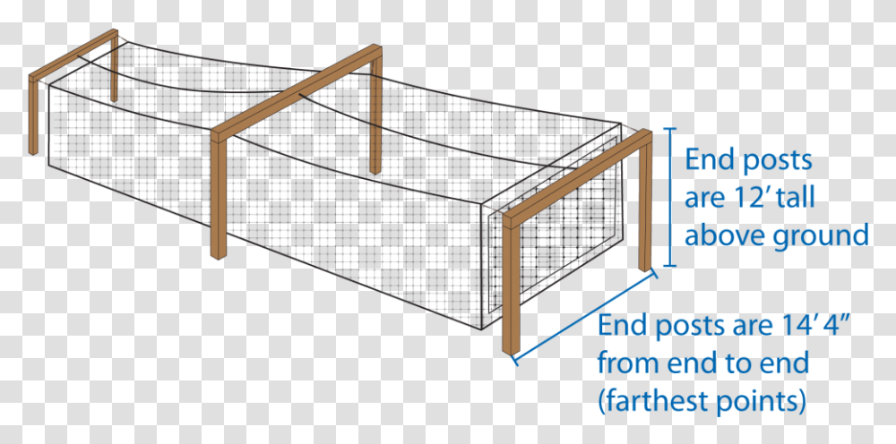Wood Post Batting Cage, Furniture, Tabletop, Hurdle Transparent Png
