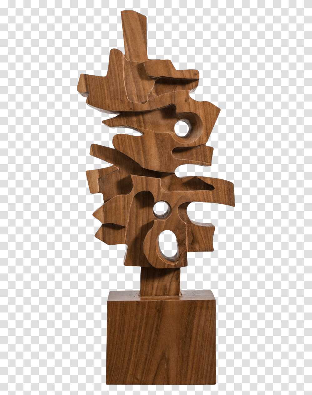 Wood Sculpture Wooden Sculpture Background, Plywood, Cross, Hardwood Transparent Png