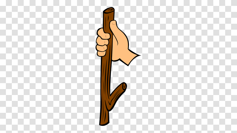 Wood Stick In Hand Vector Clip Art, Person, Human, Leisure Activities Transparent Png