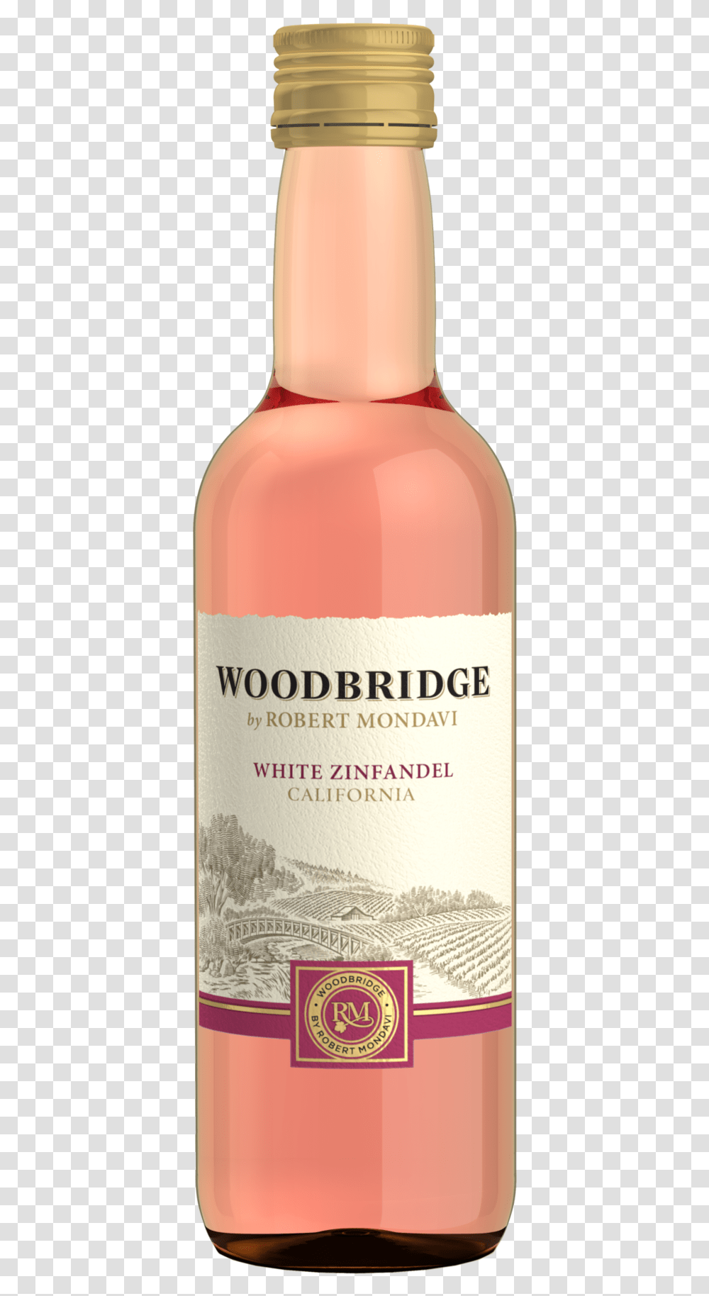 Woodbridge White Zinfandel 187ml Woodbridge, Alcohol, Beverage, Drink, Bottle Transparent Png