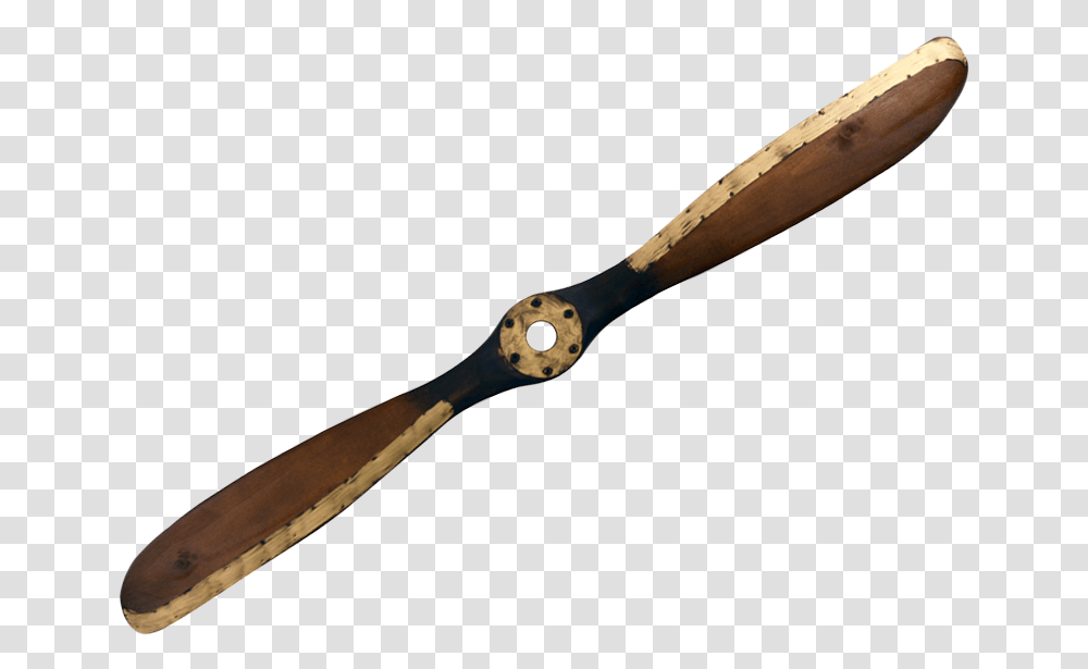 Wooden Airplane Propeller With Metal Propeller, Machine Transparent Png