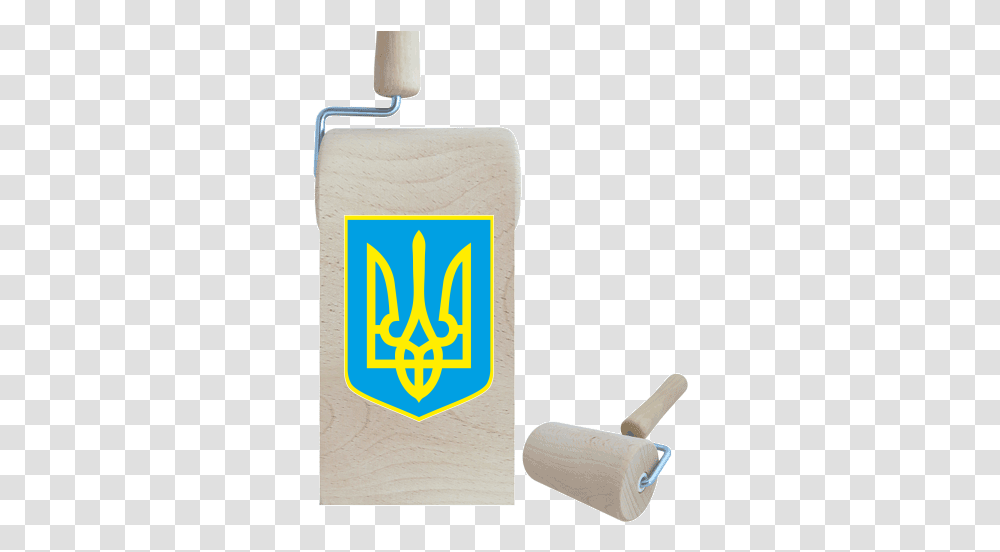 Wooden Baking Roller With Printing Emblem Of Ukraine Ukraine, Towel Transparent Png