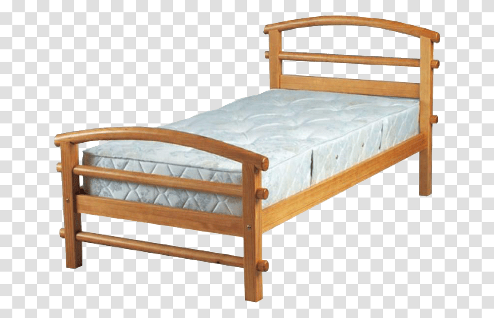 Wooden Bed Image Bed Frame Background, Furniture, Crib, Bunk Bed, Mattress Transparent Png