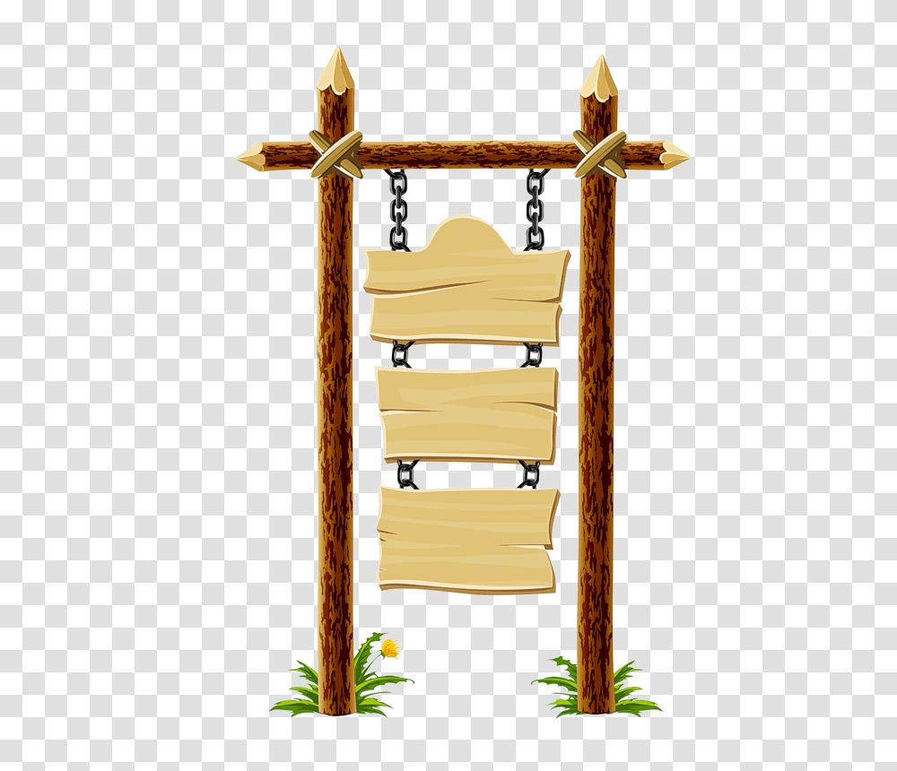 Wooden Blank Sign Clip Art Blank Sign, Swing, Toy, Cross Transparent Png