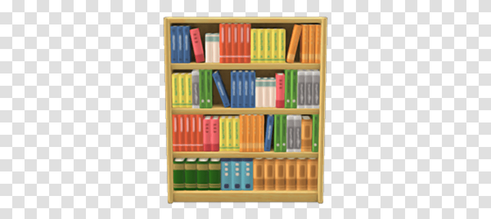 Wooden Bookshelf Book Shelf Animal Crossing, Furniture, Bookcase, Room, Indoors Transparent Png