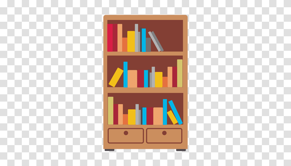Wooden Bookshelf Icon, Furniture, Bookcase Transparent Png
