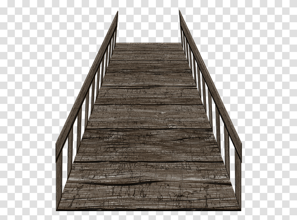 Wooden Bridge, Handrail, Banister, Staircase, Railing Transparent Png