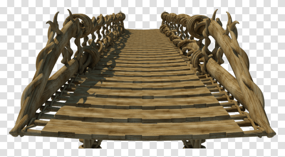 Wooden Bridge Image Bridge, Handrail, Plywood, Architecture, Building Transparent Png