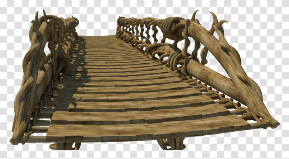 Wooden Bridge Wooden Bridge, Dinosaur, Reptile, Animal, Plywood Transparent Png