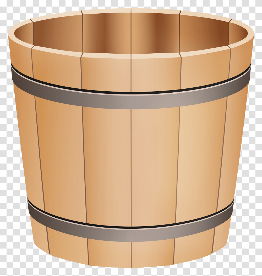 Wooden Bucket Clip Art Transparent Png