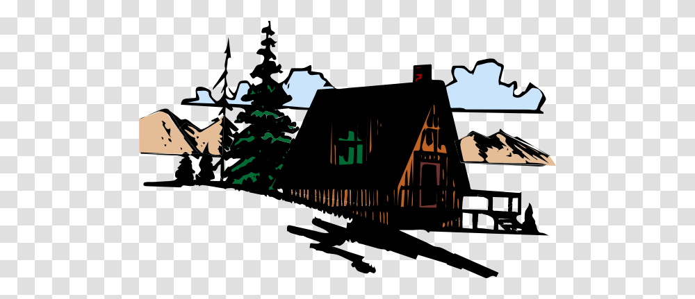 Wooden Cabin In The Mountains Clip Art For Web, Housing, Building, Outdoors, Nature Transparent Png
