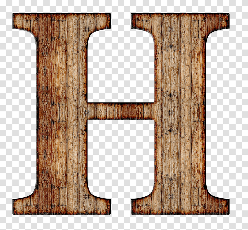 Wooden Capital Letter H, Alphabet, Number Transparent Png