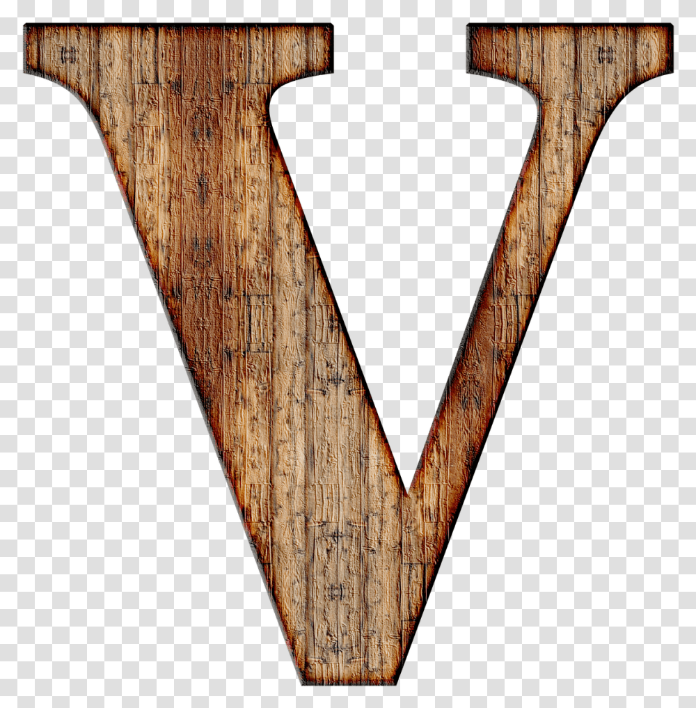 Wooden Capital Letter V, Axe, Tool, Triangle Transparent Png