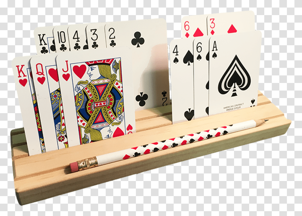 Wooden Card Rack With Pencil Holder Playing Card Gifts, Game, Gambling Transparent Png
