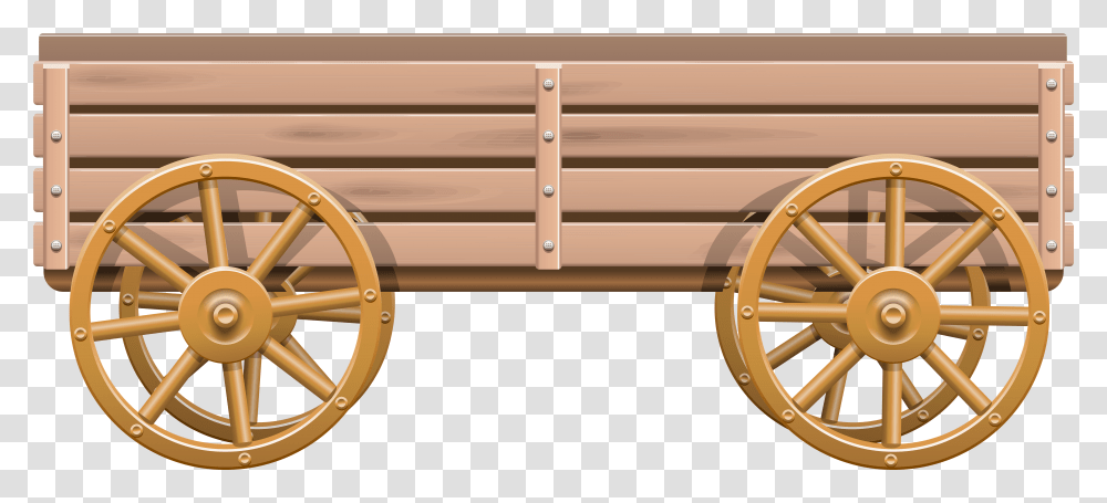 Wooden Cart Clip Art Wooden Wagon, Furniture, Bench, Table, Chair Transparent Png