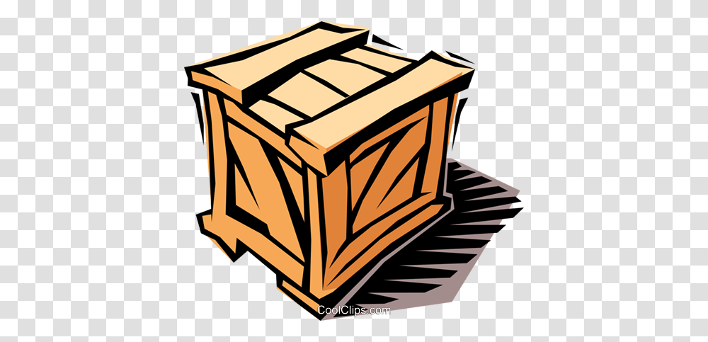 Wooden Crate Royalty Free Vector Clip Art Illustration, Box, Lamp Transparent Png