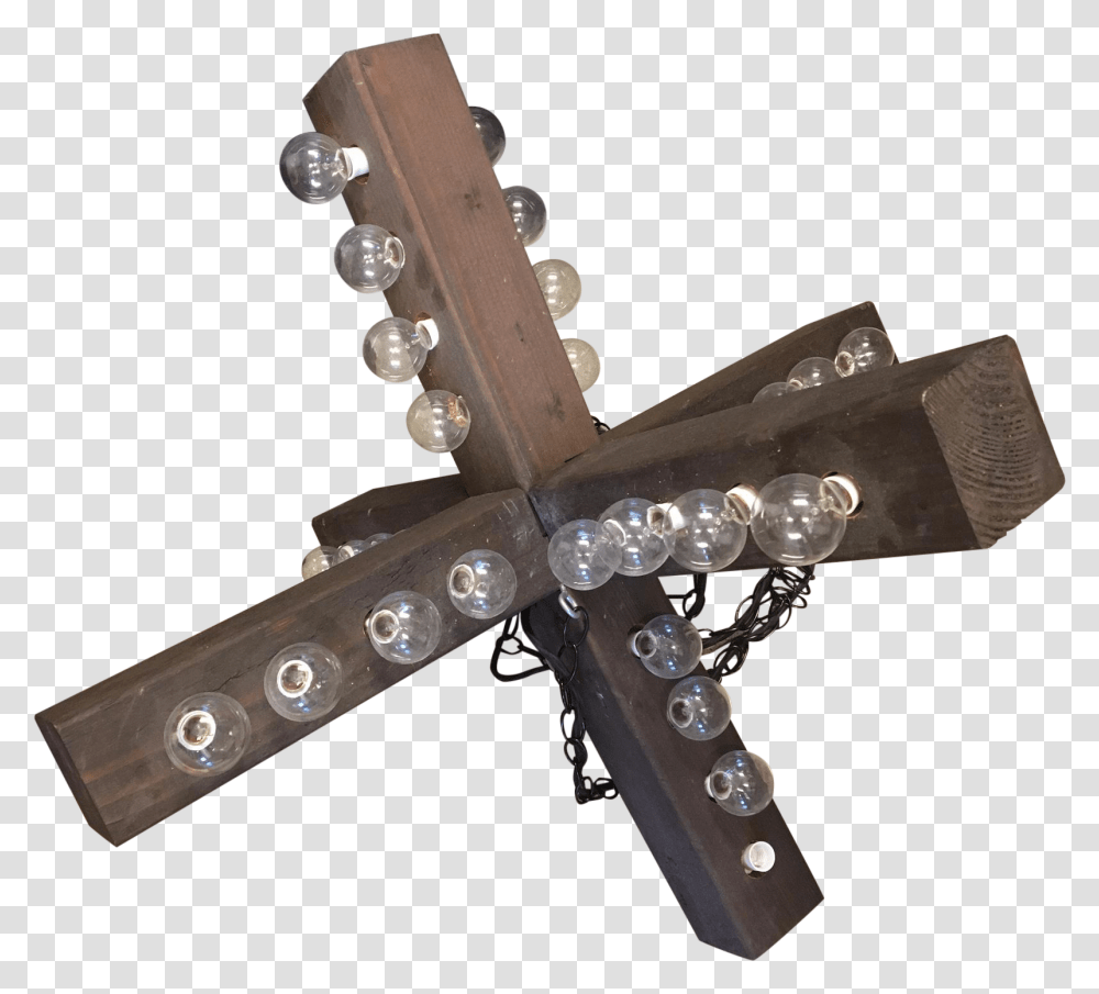 Wooden Cross Chandelier Cross, Symbol, Diamond, Gemstone, Jewelry Transparent Png