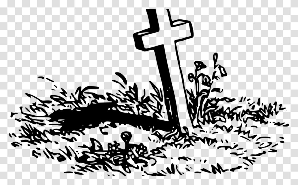 Wooden Cross Grave Clipart, Tomb, Tombstone Transparent Png