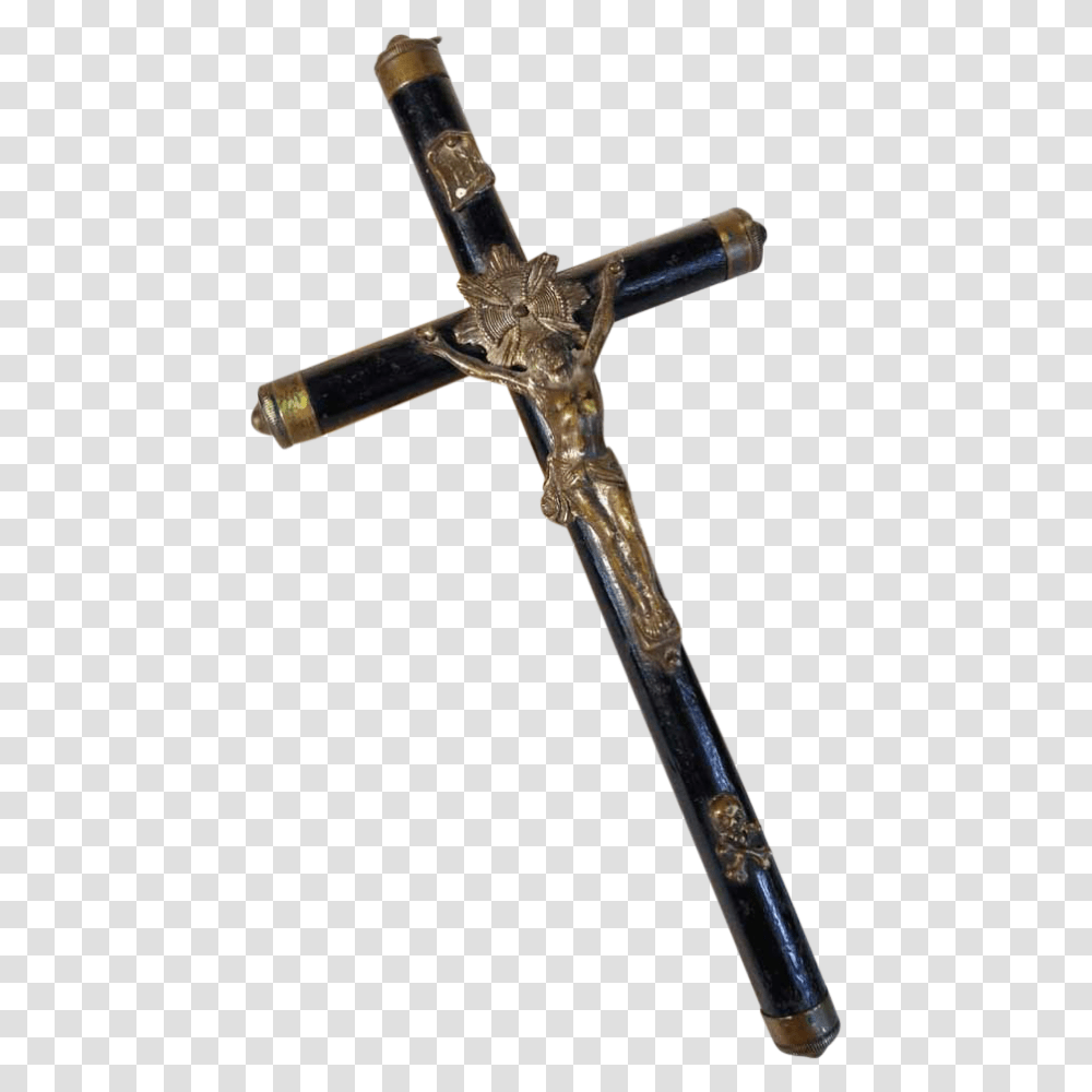 Wooden Cross Travel Cross Ca God Jesus Xp Holy Spirit, Crucifix, Sword, Blade Transparent Png