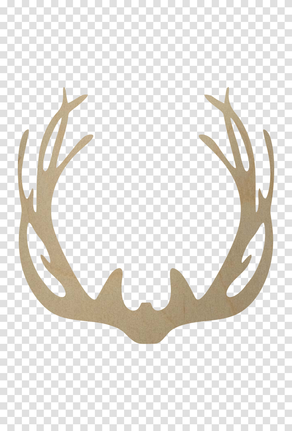 Wooden Deer Antler Shape Wooden Deer Antler Cutout Transparent Png