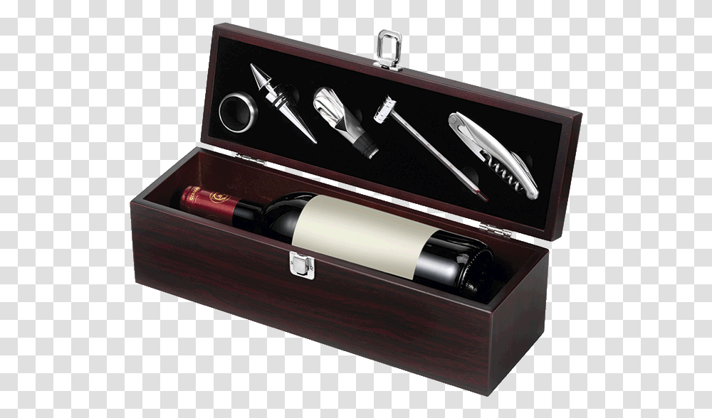 Wooden Gift Boxwith Accessories For Wine Bottles Centurion, Pen Transparent Png