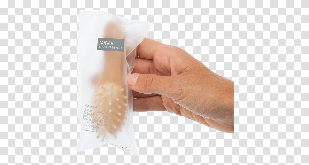 Wooden Hair Brush Anyah Gfl Skin Care Hand, Person, Arm, First Aid, Steamer Transparent Png