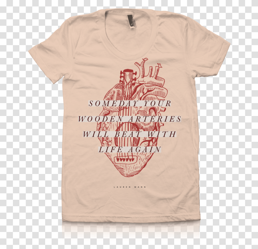 Wooden Heart Jackalope T Shirt, Apparel, T-Shirt Transparent Png